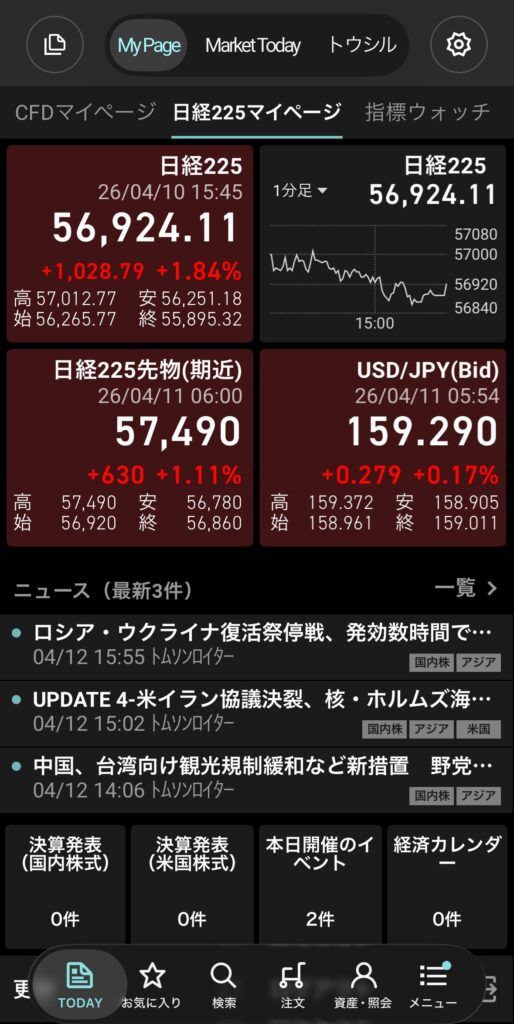 alt="楽天証券　iSPEED　アプリ"