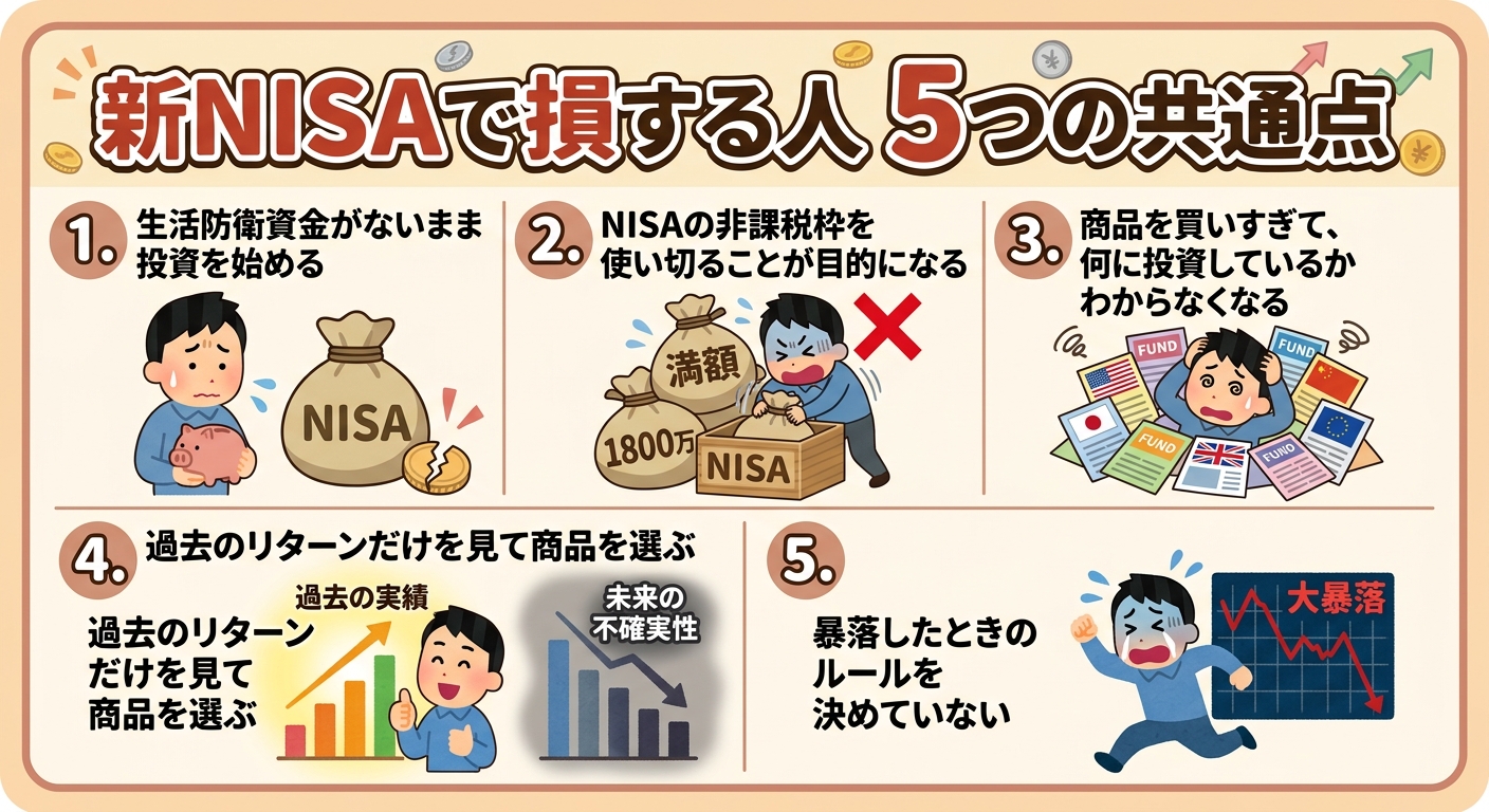 新NISAで損する人 5つの共通点 アイキャッチ画像